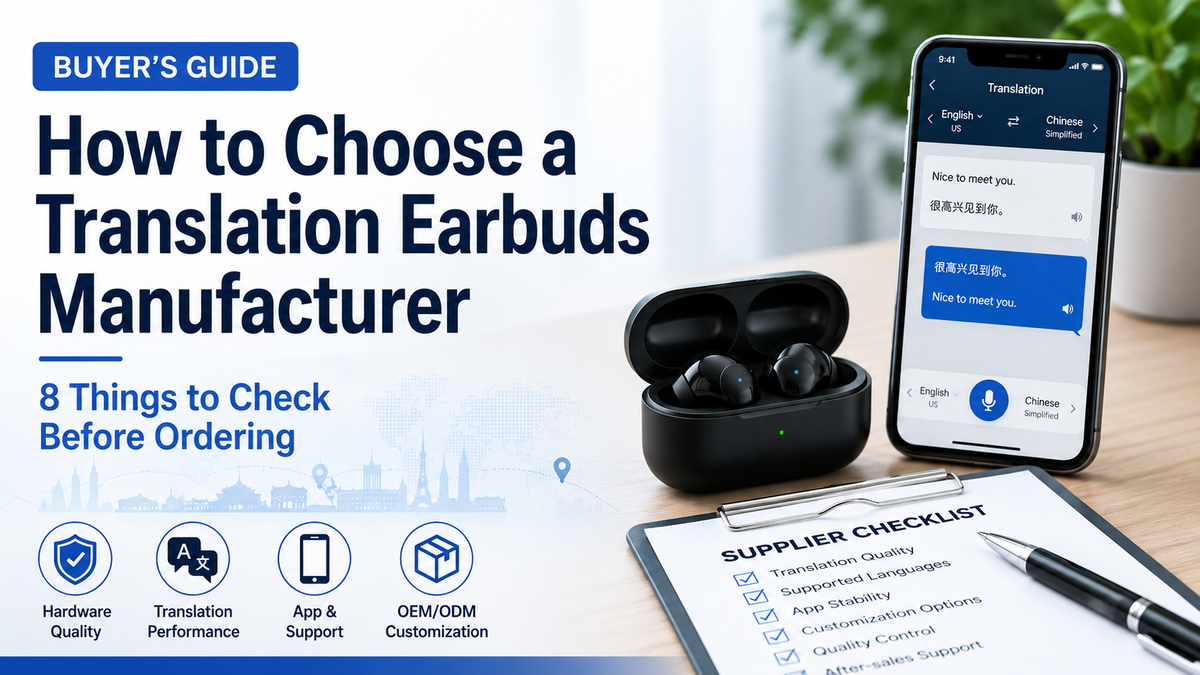 How to Choose a Translation Earbuds Manufacturer: 8 Things to Check Before Ordering
