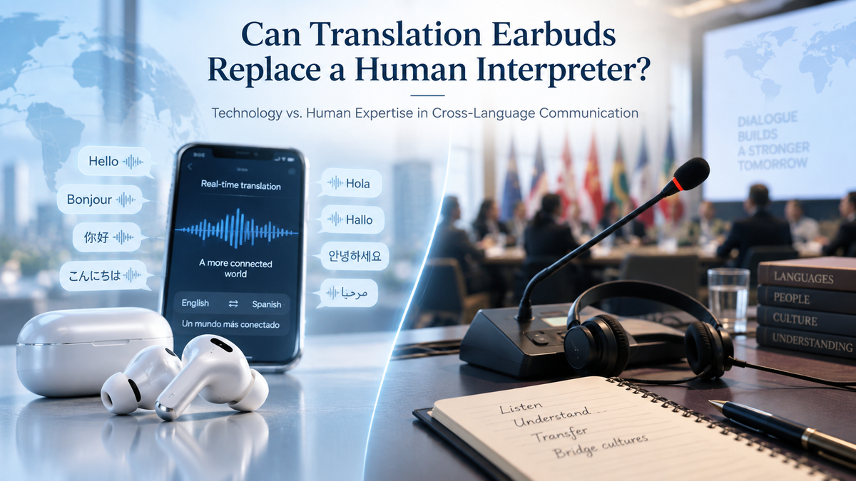 Can Translation Earbuds Replace a Human Interpreter?